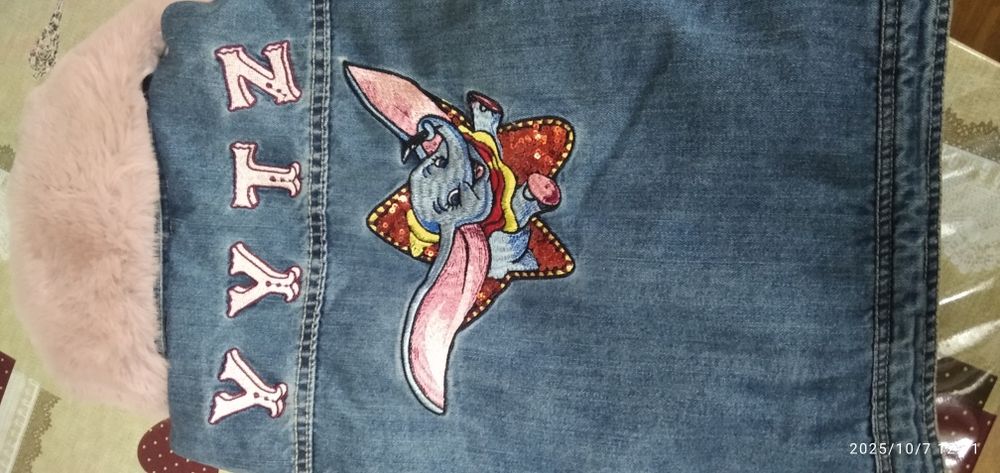 Куртка детская джинсовая утепленная