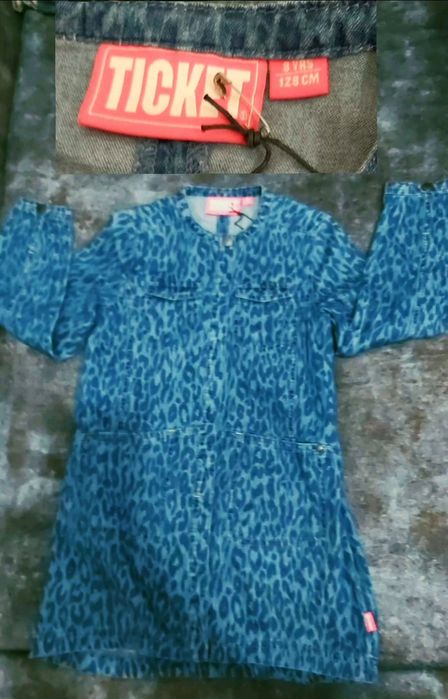 НОВОЕ платье джинсовое 128 см