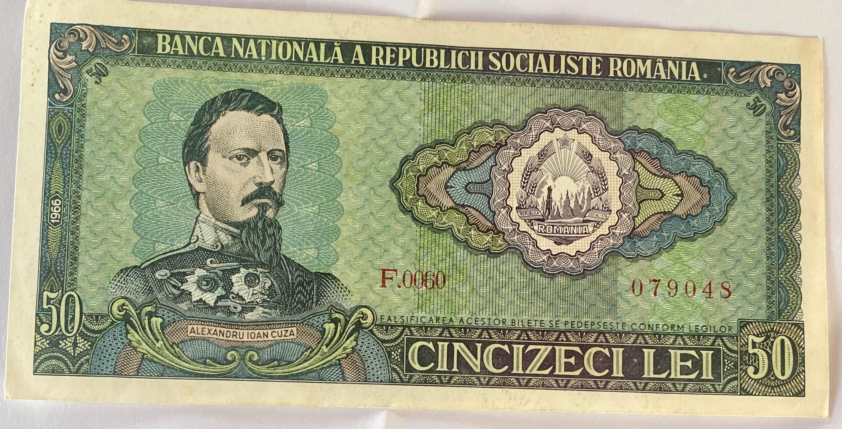 Bancnota 50 Lei Republica Socialista Romania