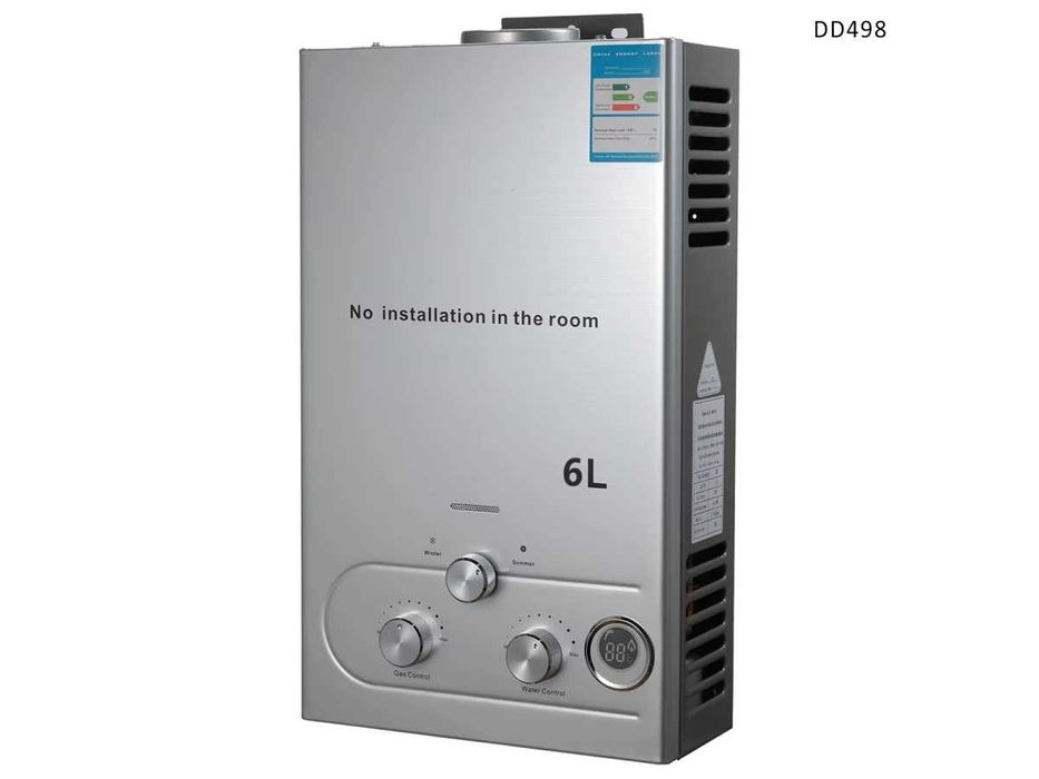 Încălzitor boiler portabil de apă pe gaz 6L de camping și aer liber