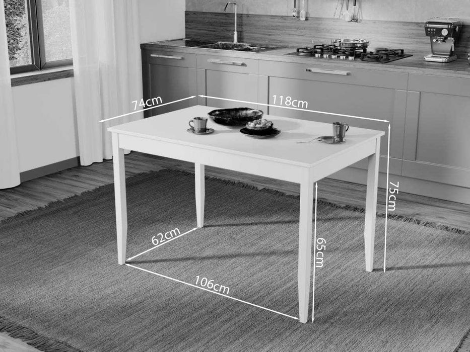 Set Masa Grand Alba + 4 Scaune Grand Mustar