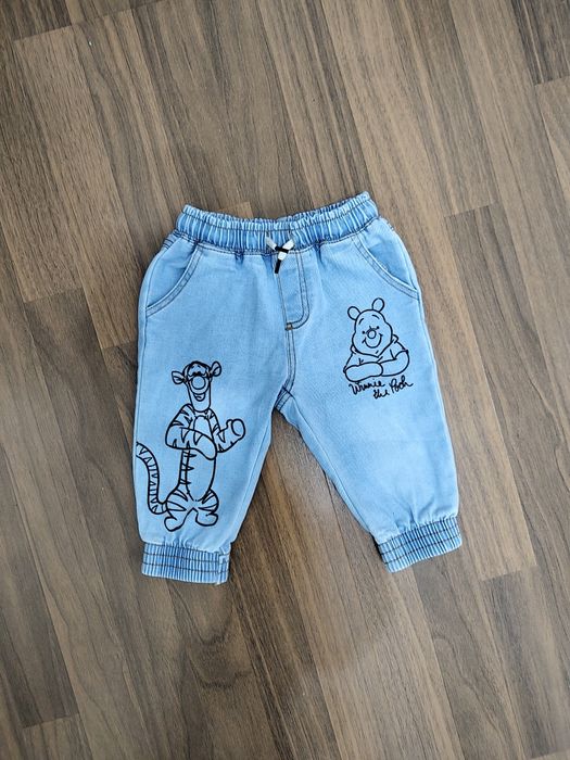 Pantaloni tip blug/denim Disney Winnie the Pooh & Tigger, Talie Elasti