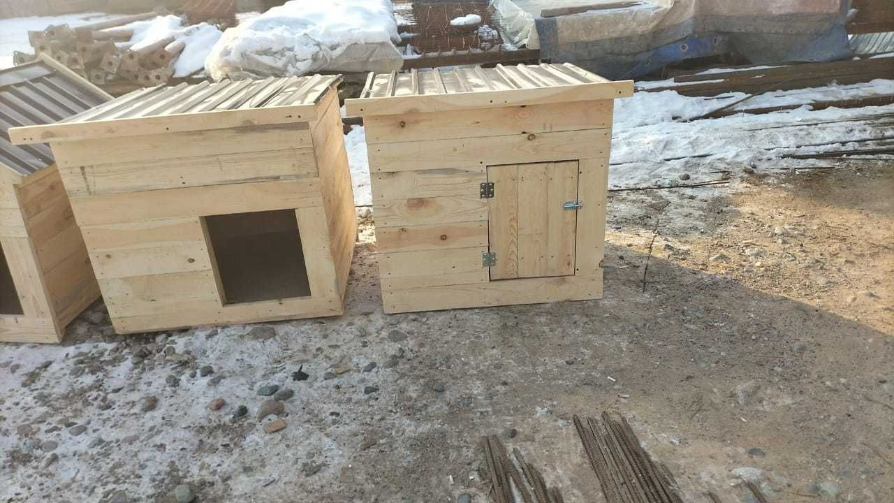 Будка для собак домик на зиму теплое для алабая Собачьи дом Вольер