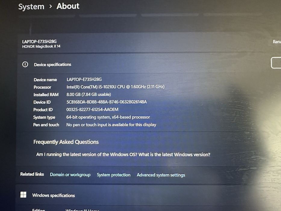 Laptop HONOR Magicbook 14 X