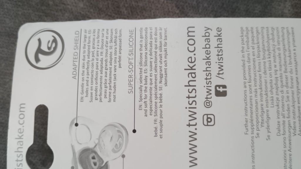 Ортодонтски залъгалки Twistshake 6+м