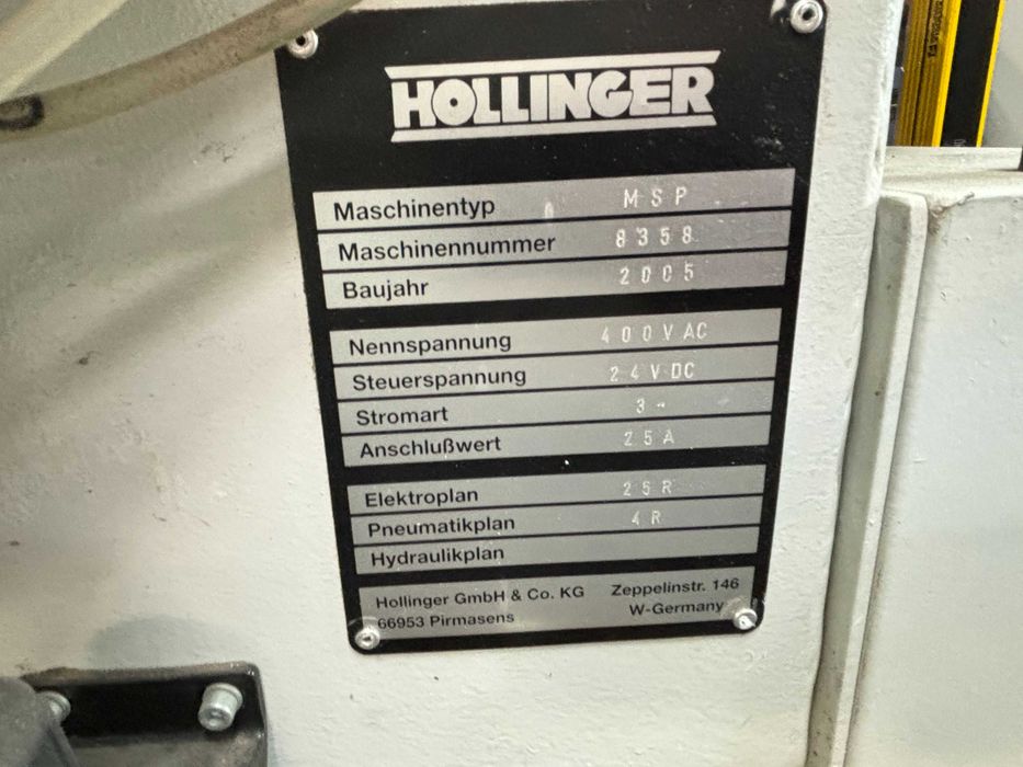 Linie de sudura -debavurare la 4 capete Hollinger MSP / Rotox EPA 472