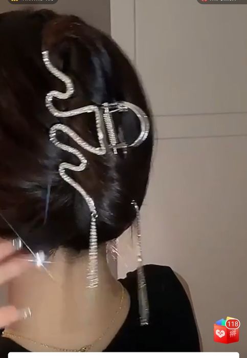 Заколка со стразами  1000