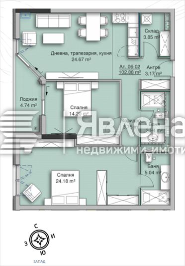 Продава 3-Стаен в Кръстова Вада