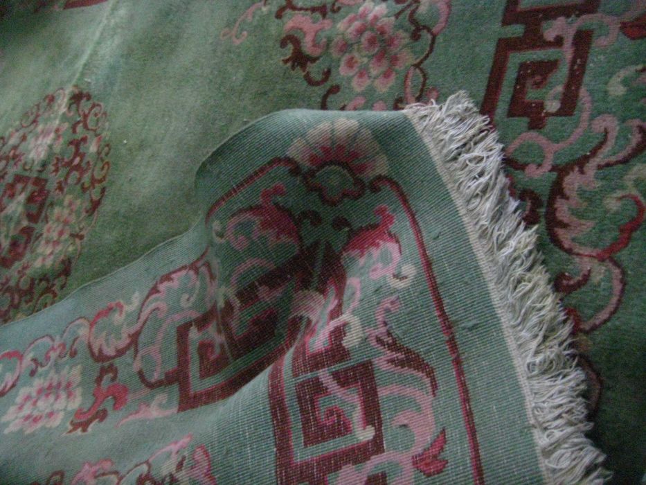 Ковер Тибетский 100% Шерсть Плотная вязка  Цвет НЕФРИТ 3мх1,65