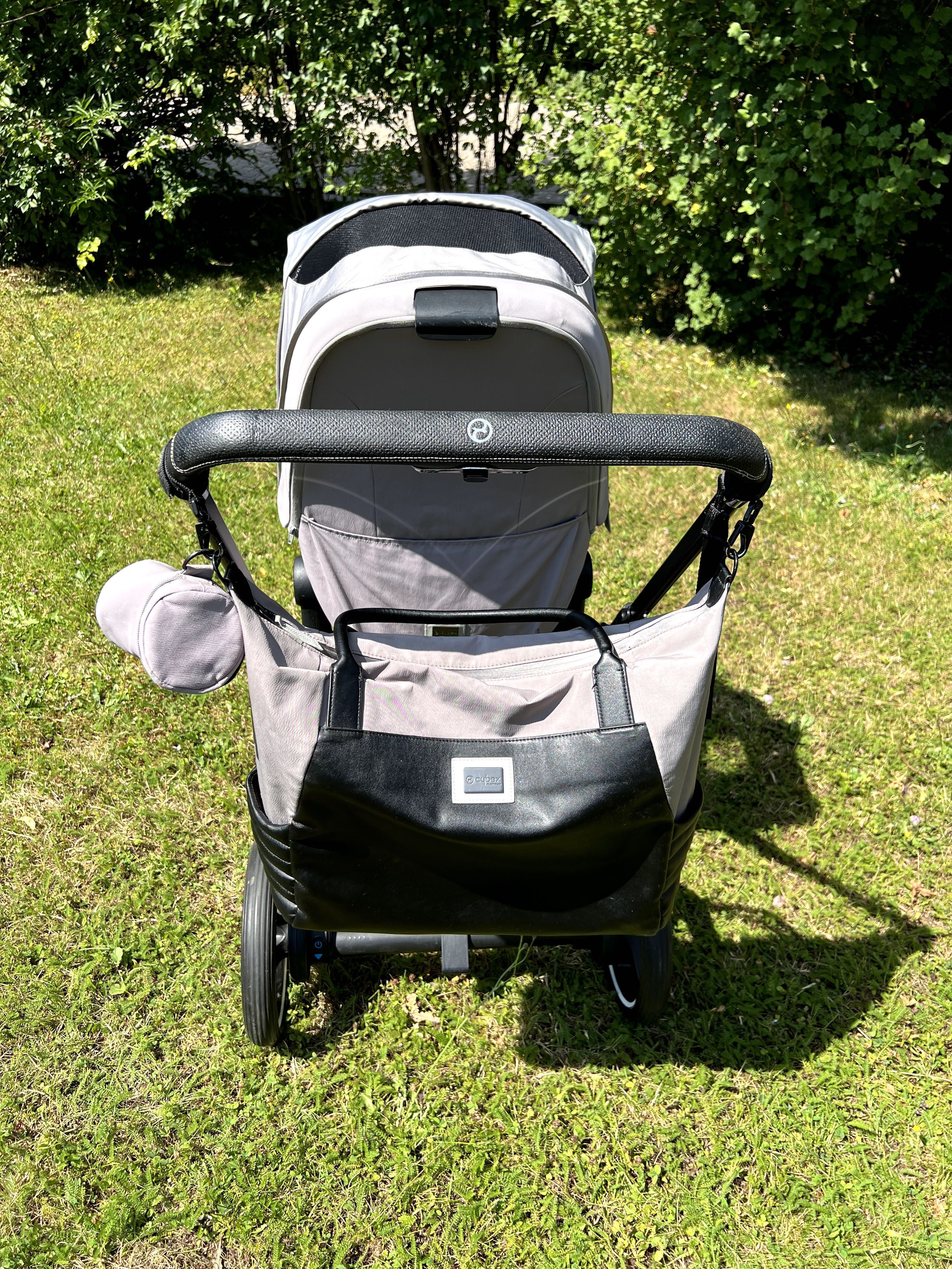 Пълен комплект електрическа детска количка CYBEX e-PRIAM Mirage Grey