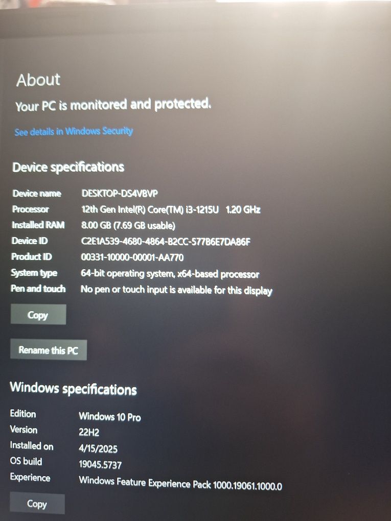 Asus 8 GB RAM Windows 10 Pro are 1.20 GHz are 300 GB pe D pe C 176