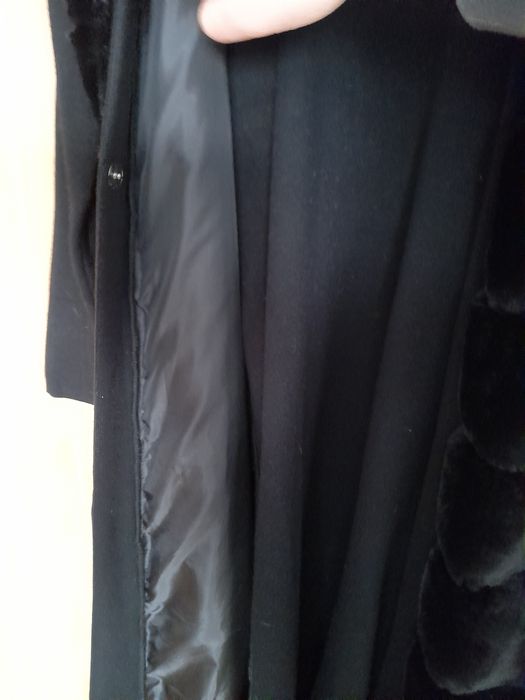 Pardesiu Primăvară blană / tricot L lung