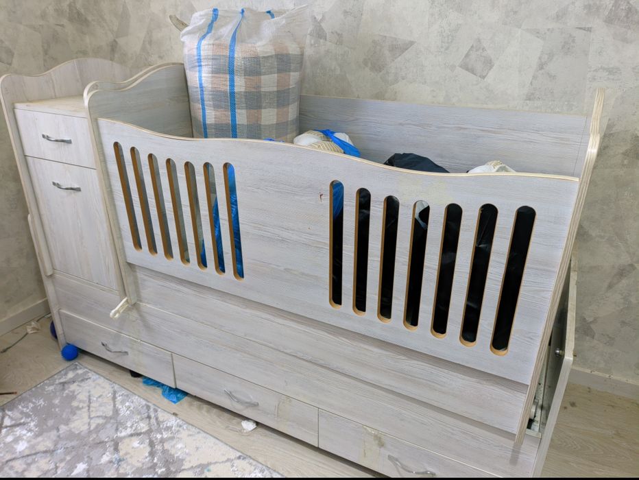 Детский кровать с комплектом матрасом