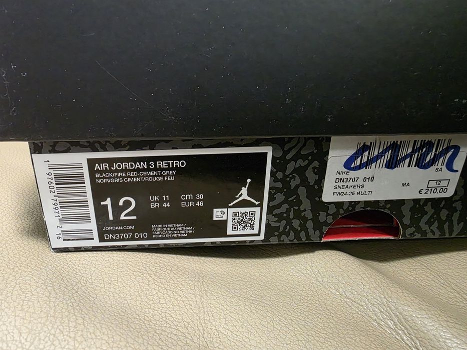 Air Jordan III Retro размер 46