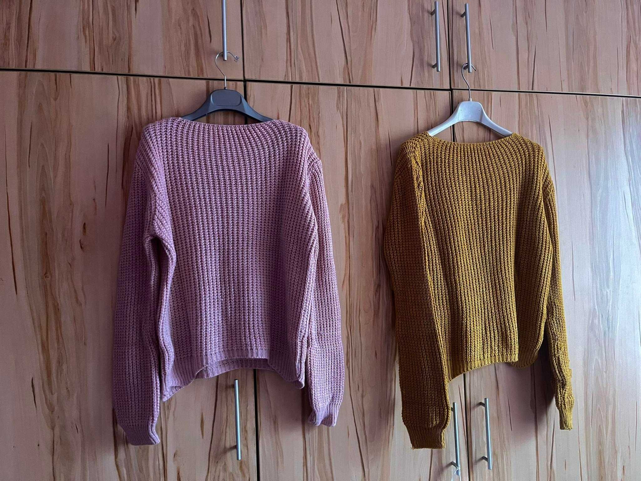 Дамски пуловери в розово и жълто