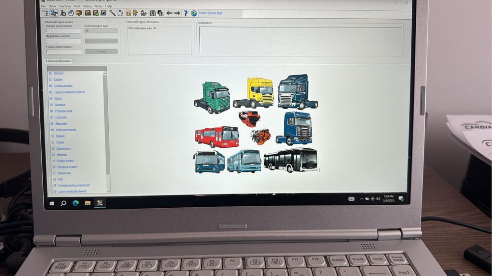 SSD cu softul dedicat Scania SDP3 V2.62+Multi+Xcom 2024!