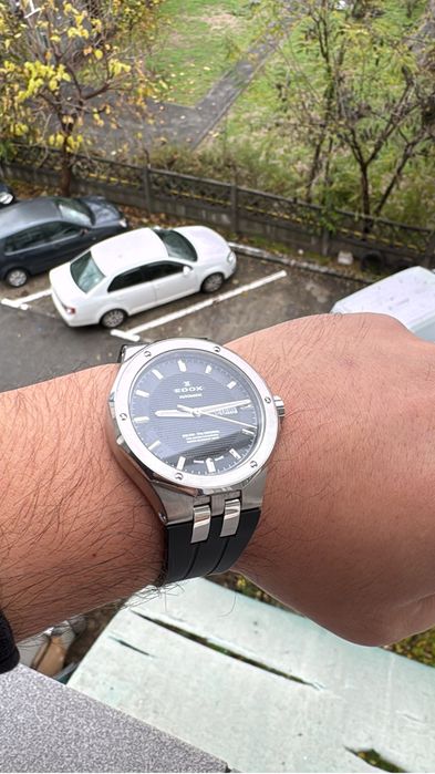 ceas Edox Delfin automatic 43 mm double day date