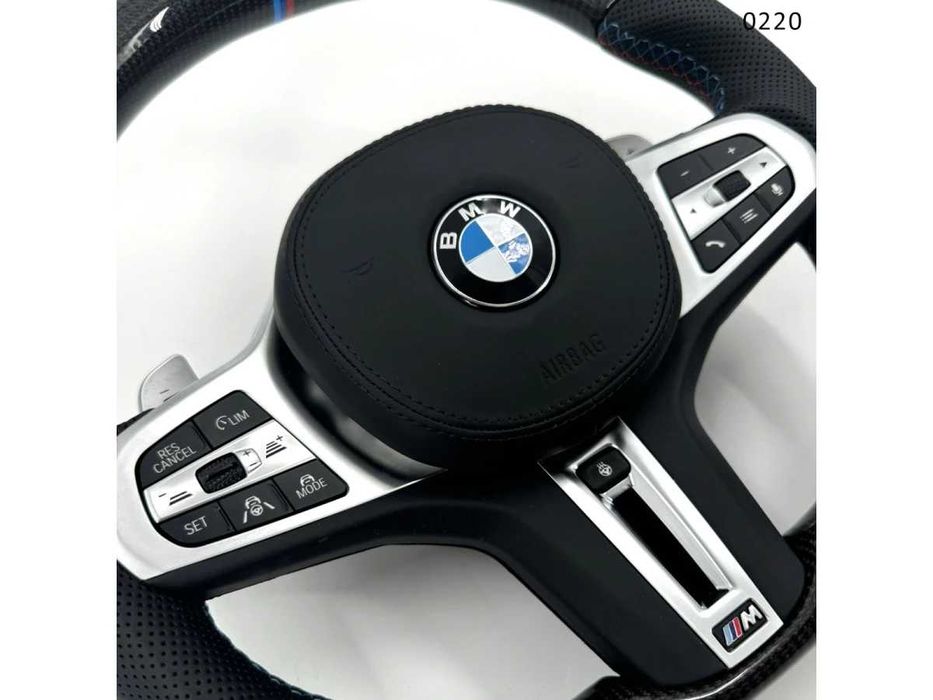 Volan M carbon cu încălzire BMW Seria G 1 2 3 4 5 6 7 8 X3 X4 X5 X6 X7