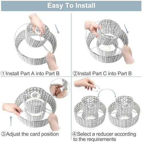 Нов Луксозен абажур с кристален ефект за спалня, хол, коридор 32×38 см
