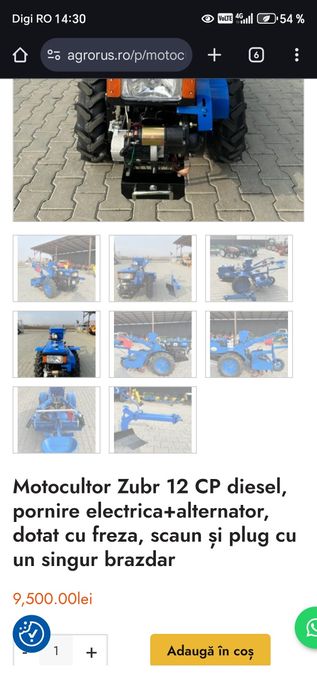 Motocultor plus accesorii