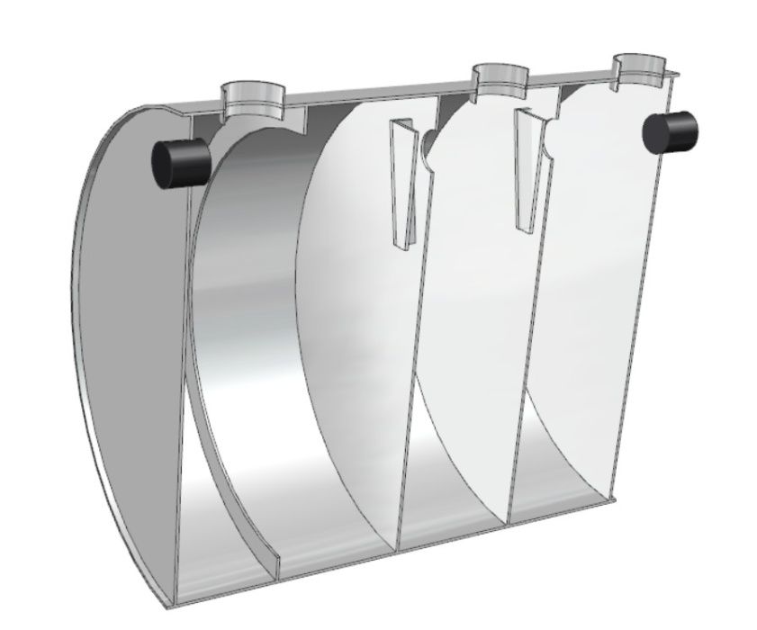 Fosa septica ecologica 5 camere - 3000 L - Hunedoara