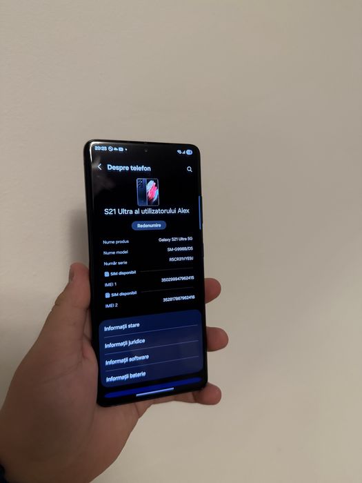 Vand s21 ultra de 256 gb