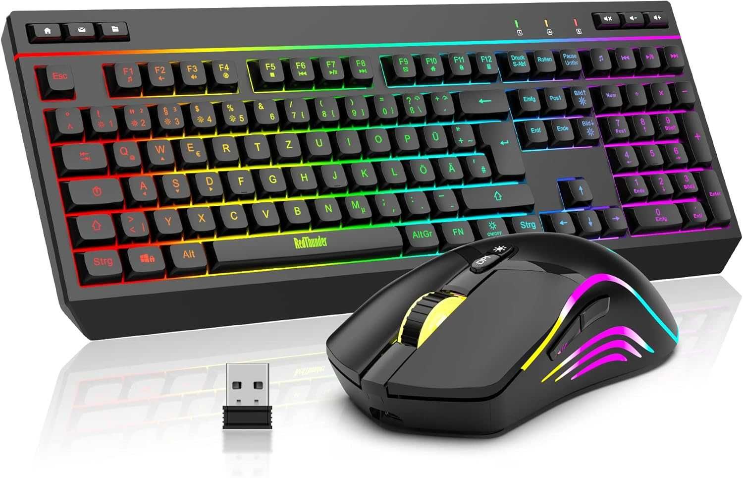 Геймърска клавиатура и мишка RedThunder K20 German QWERTZ,Гаранция