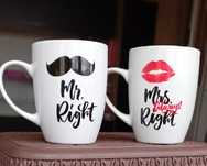 Set 2 cani - Mr Right & Mrs Always Right