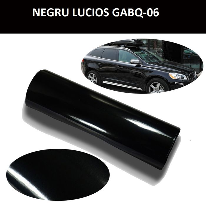 Folie auto negru lucios 1m X 1.5m