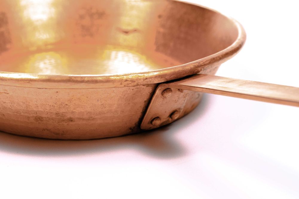 Tigaie din cupru, 30 cm
