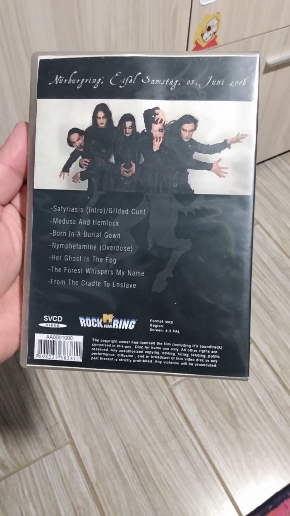 Cradle of Filth - Dvd дискове със музика и филми