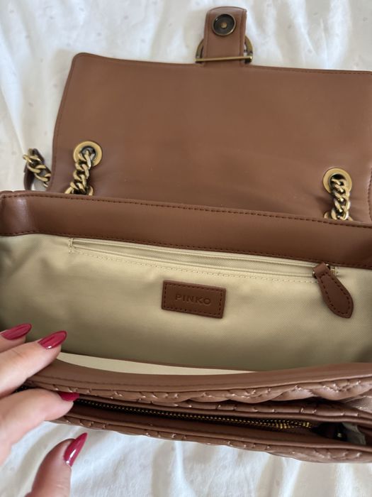 Кафява чанта Пинко