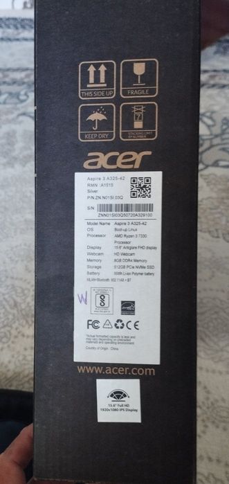 Noutbuk Aces aspire 3 A325 42