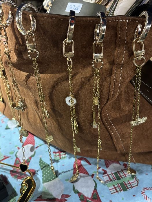 Подарък за Коледа бижу за чанта/ключодържател