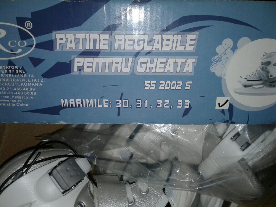 Patine RCO marime 30-33, reglabile, tip adidas, noi, nefolosite