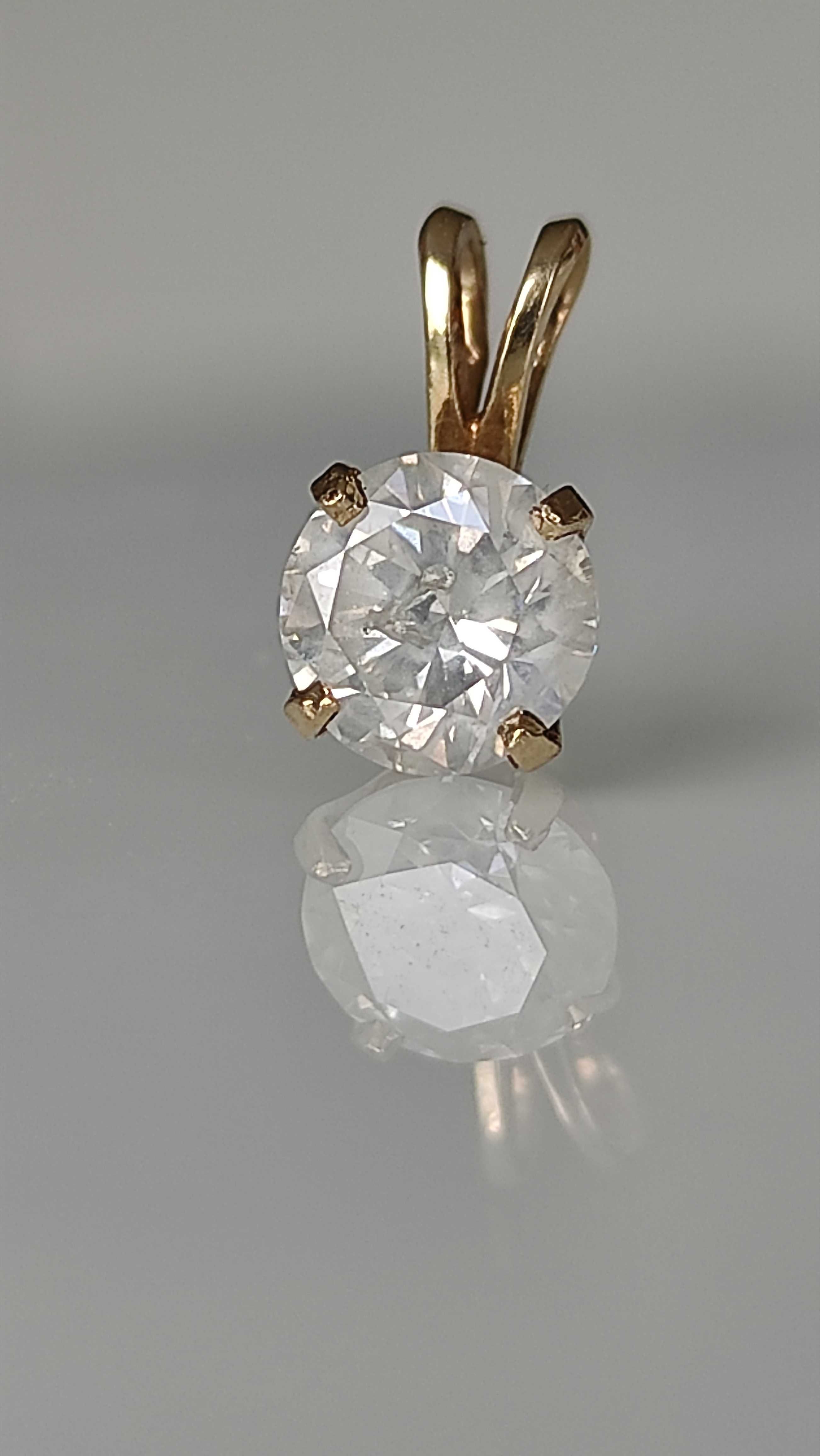 Pandativ aur 14k cu diamant 0.70ct