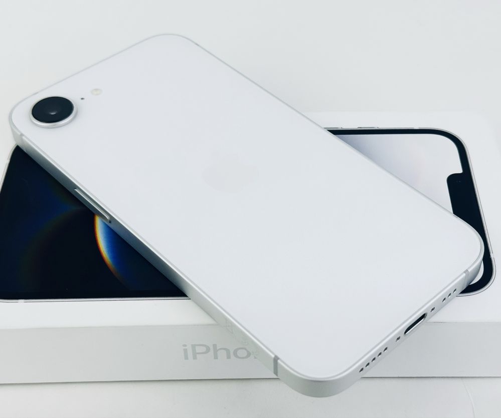 Apple iPhone 16e 128GB White 100% Battery! Гаранция!