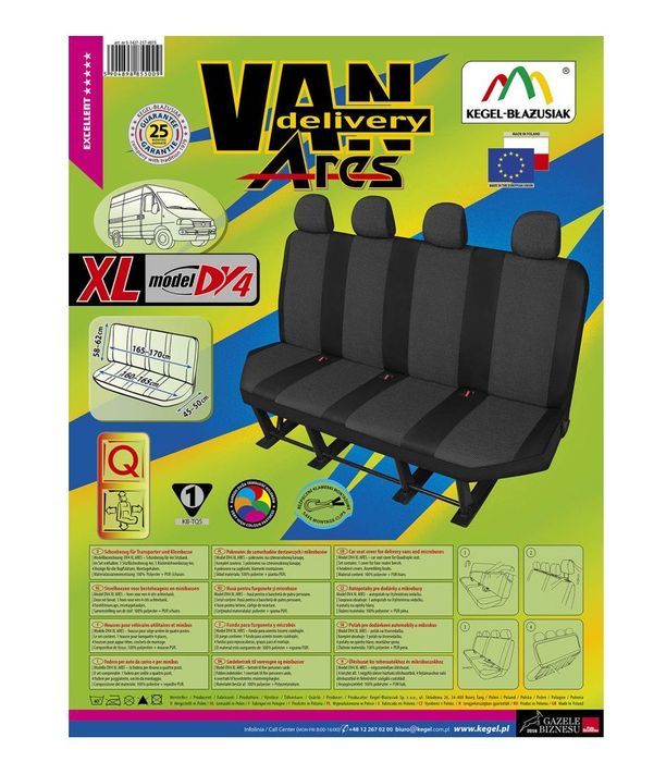 Husa pentru bancheta de patru persoane Ares - DV4, marime XL