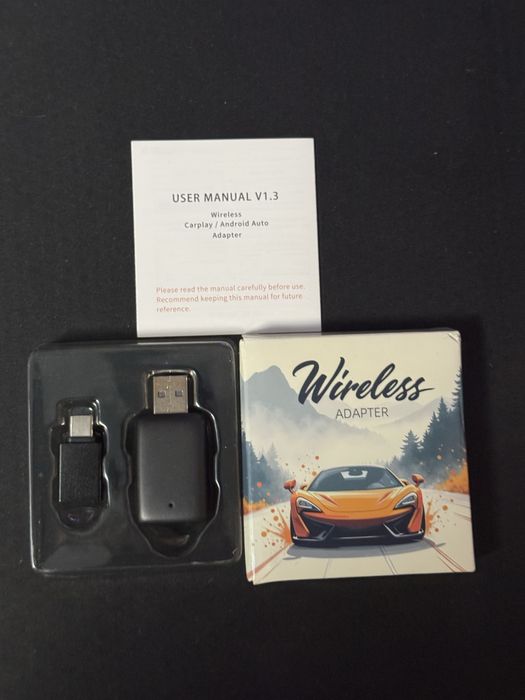 Adaptor Carplay + Android Auto Wireless