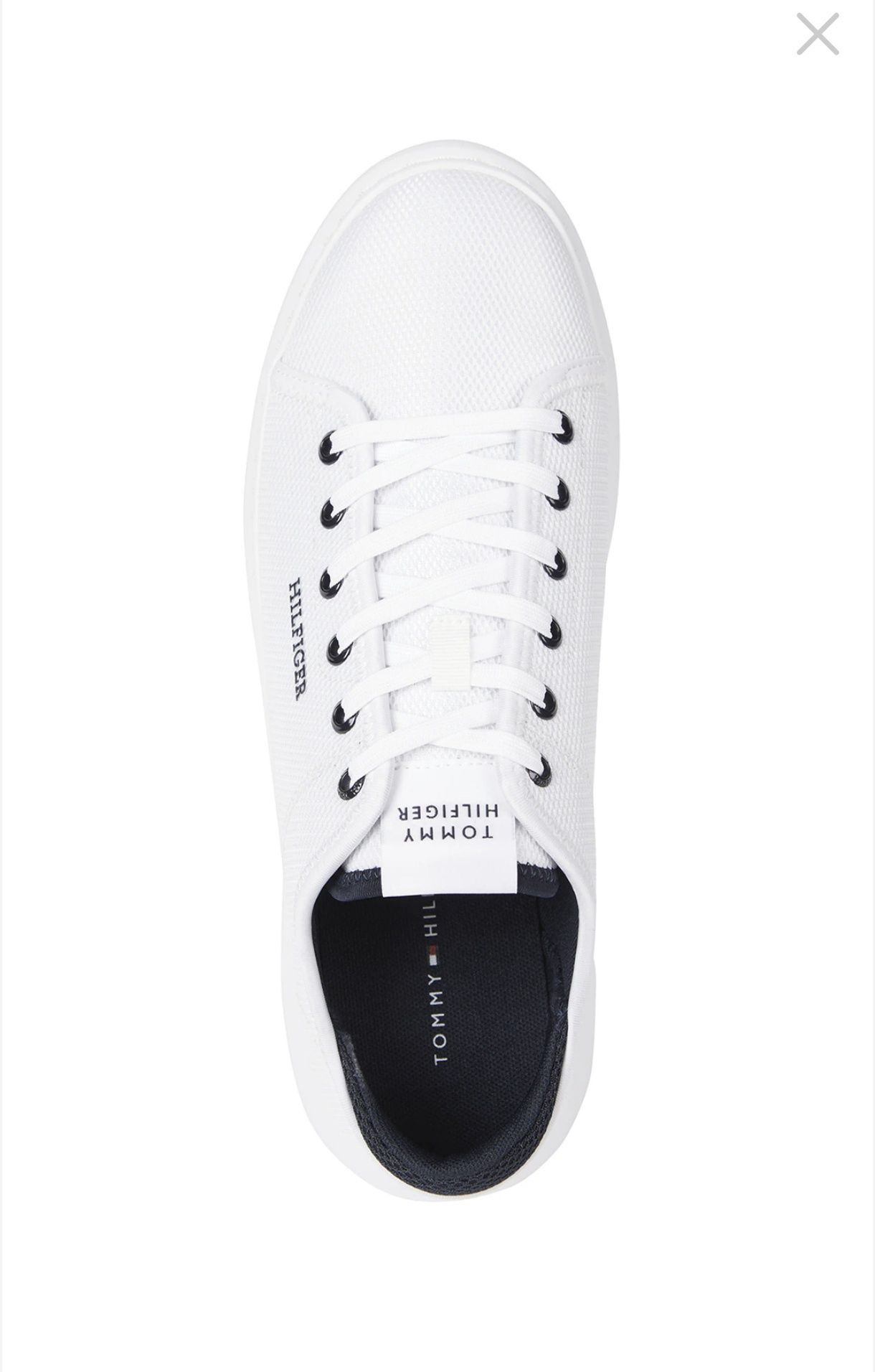 Tommy Hilfiger 
Pantofi sport din material textil, Alb optic