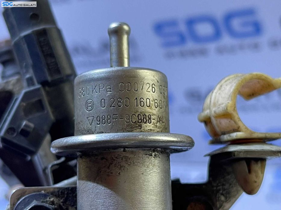 Rampa Presiune Injectie Injectoare Ford Focus 1 1.8 16V 1998 - 2005 Cod 988F-9H487-GA 0280160601 988F-9C968-AA [D0166]