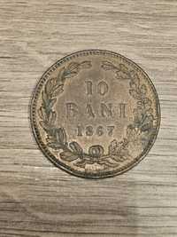 Moneda românească. 19 bani 1867 H