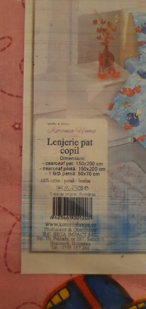 Lenjerie pat copii