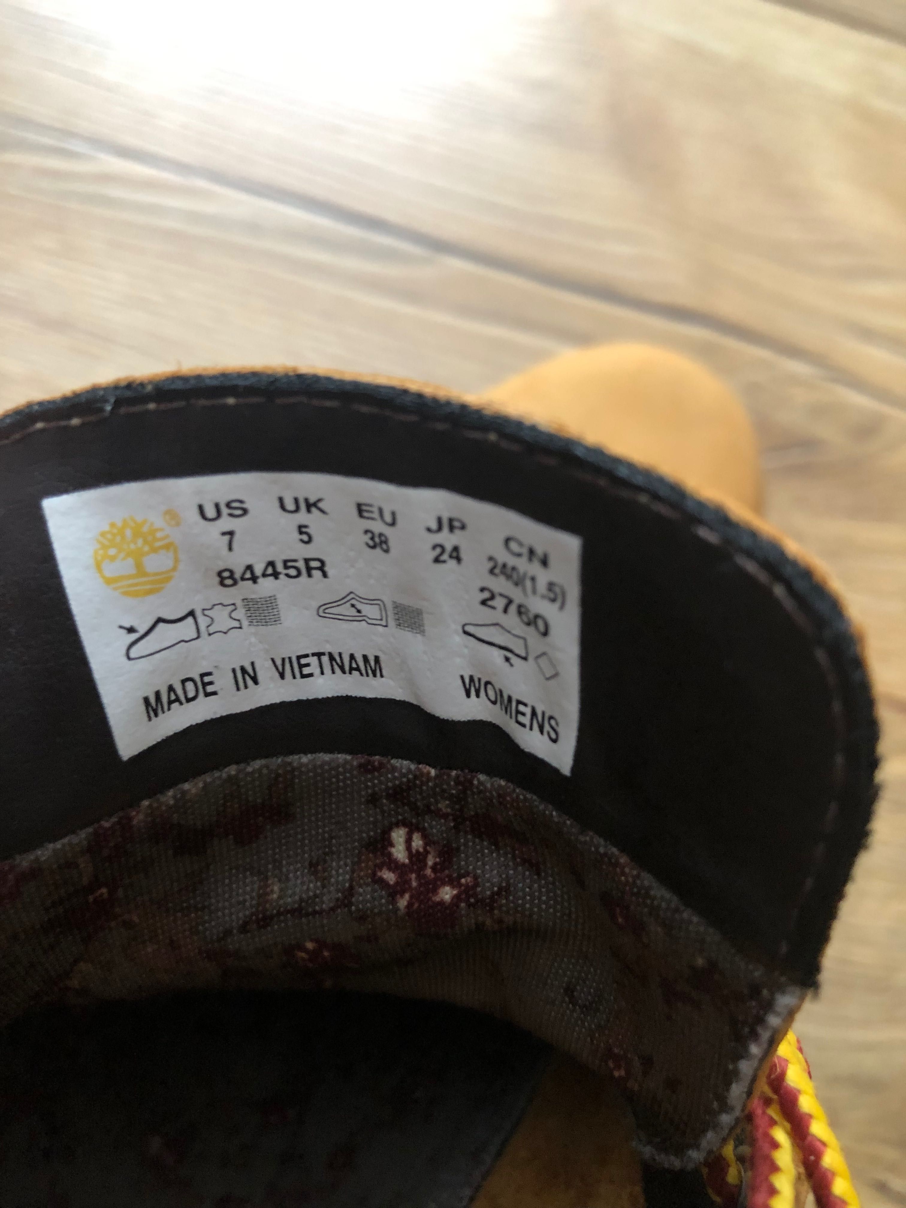 TIMBERLAND-botine pentru dame, maro din piele , marimea 38
