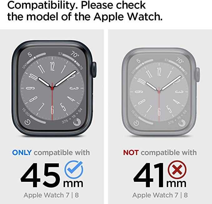 Spigen Tough Armor Pro Metal Designed for Apple Watch Series 8/7