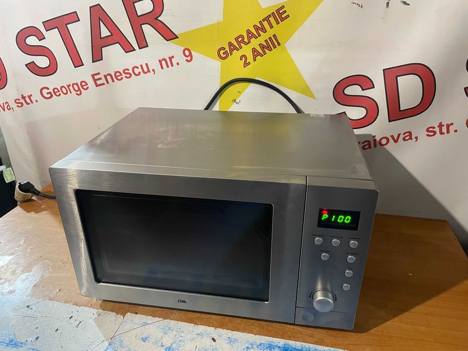 Cuptor Microunde Combi-magnetron 25L Inox ETNA ECM243RVS Garantie2ani