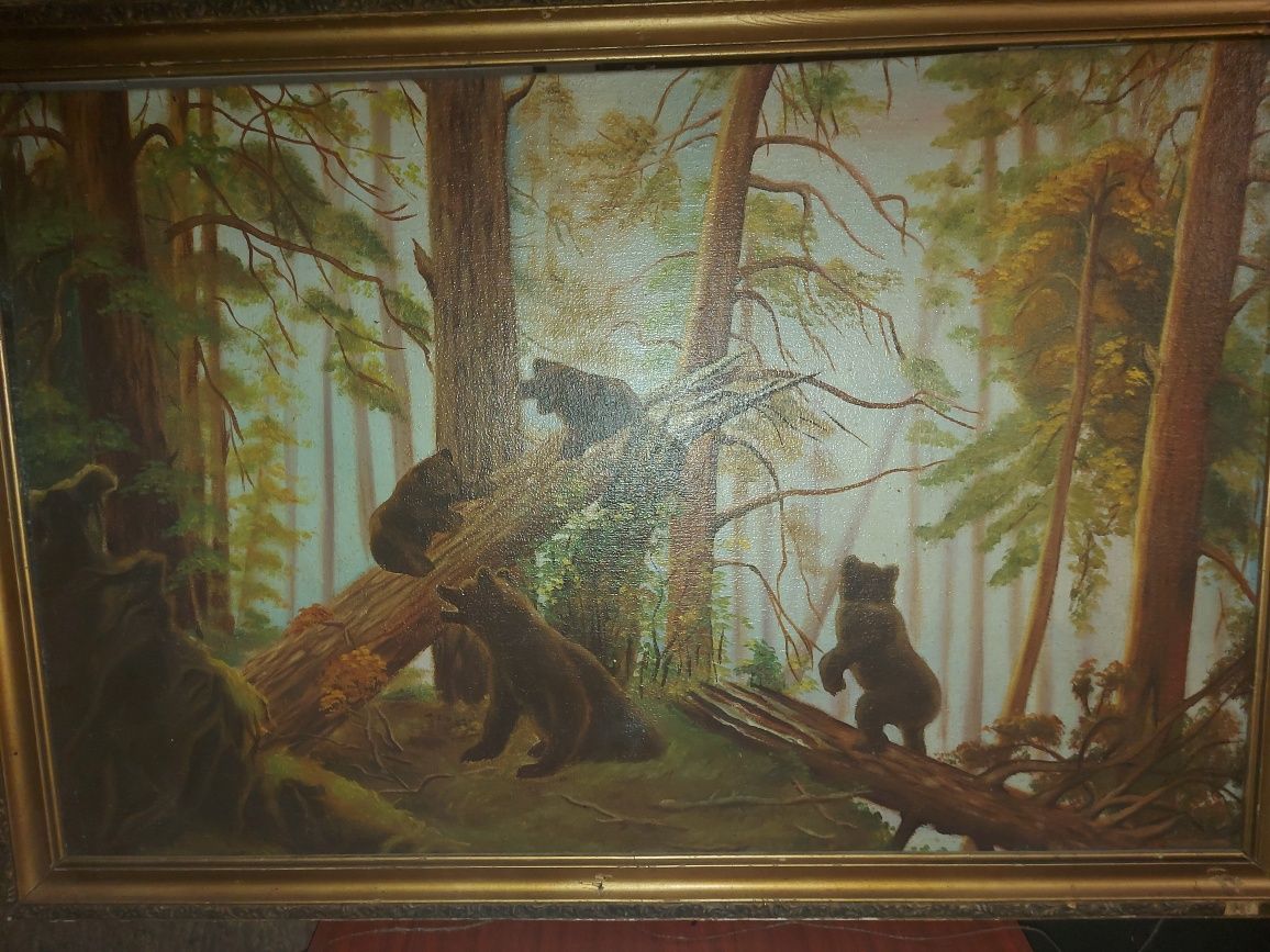 Картина Мишки в лесу