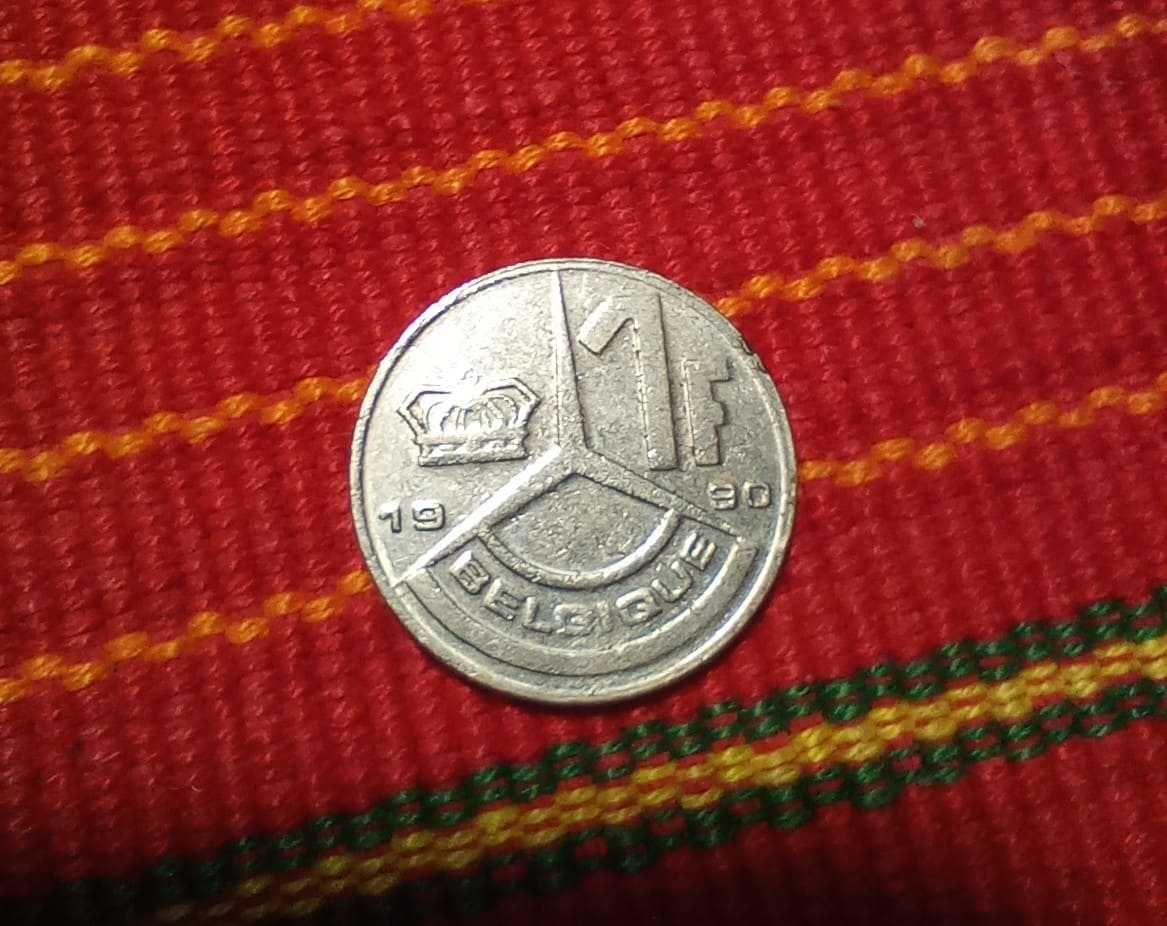 Белгия 1 франк, 1990 година