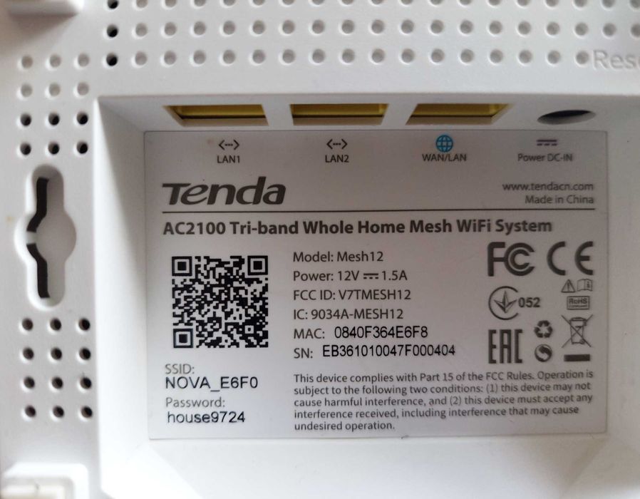 Mesh Wi-Fi Tenda Nova