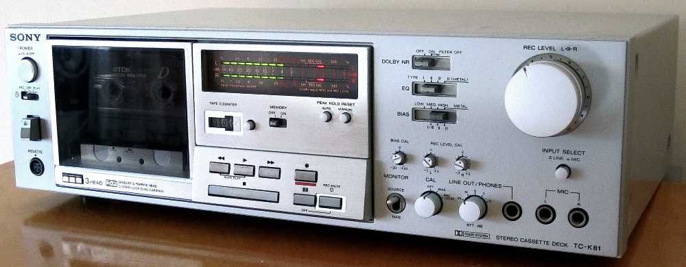 Касетен дек Sony TC-K81 3 Head Hi-Fi касетофон Vintage + дистанционно
